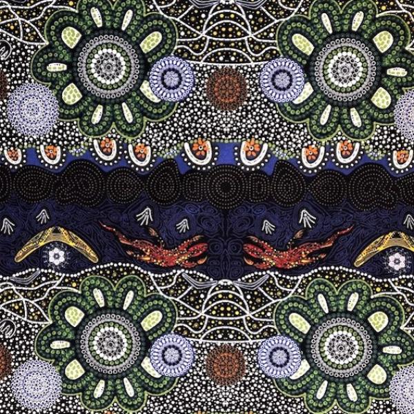 HOME COUNTRY Aborigines Stoff aus Australien